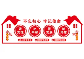 党建文化墙展厅入誓词永远跟走