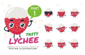 可爱荔枝角色形象设计