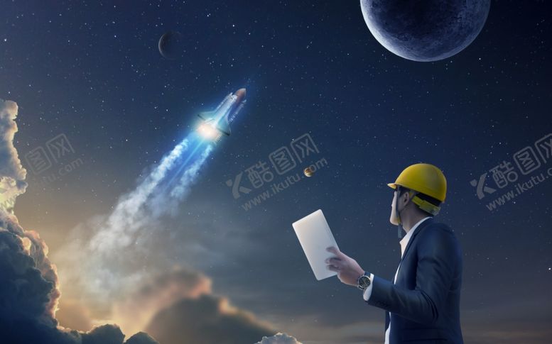 编号：73891502200112327814【酷图网】源文件下载-航天工作者海报