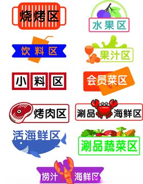 自助餐菜品分区