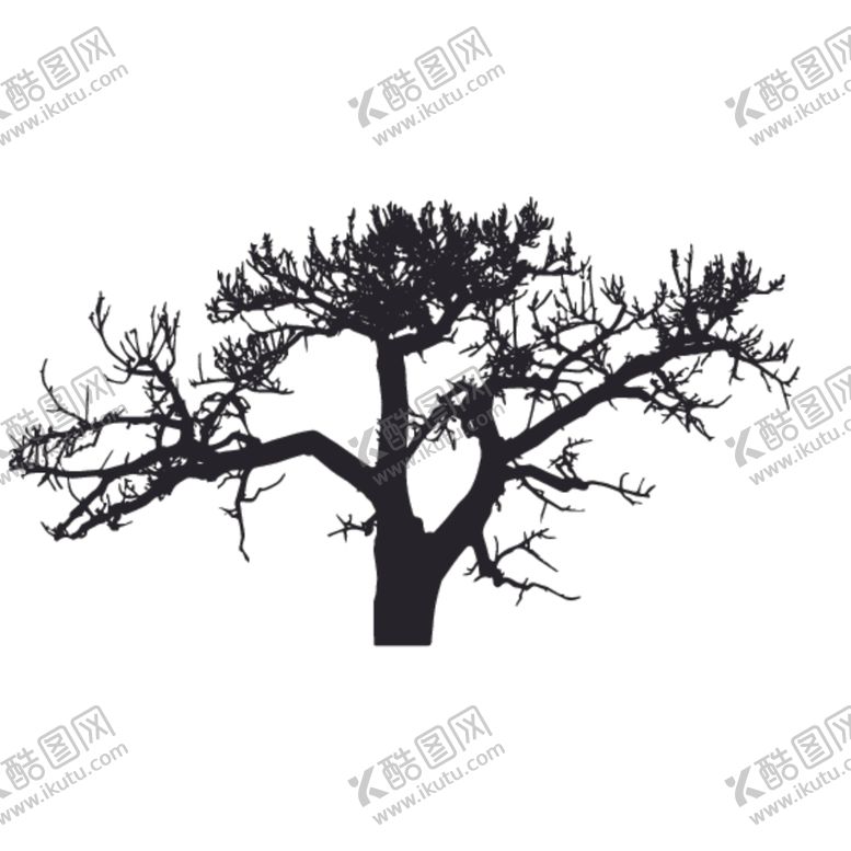 编号：77879110190648185857【酷图网】源文件下载-植物树木剪影