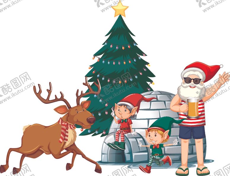 编号：31374009220736099798【酷图网】源文件下载-卡通圣诞儿童