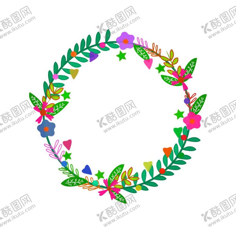 编号：80897711291028415344【酷图网】源文件下载-花环  