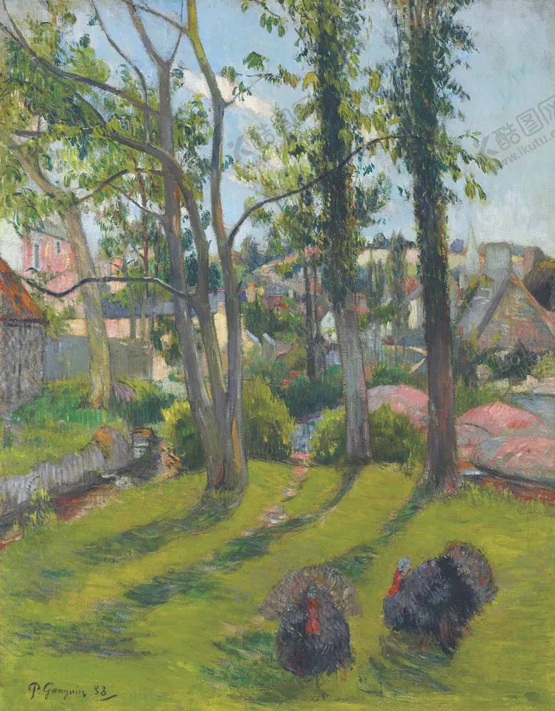 编号：70667909171525267365【酷图网】源文件下载-田园风景树林油画