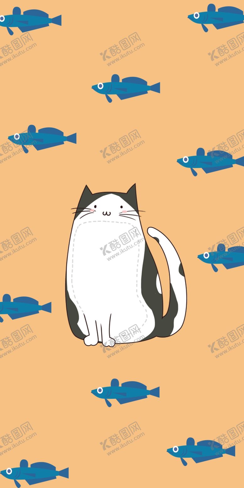 编号：55622404161914147876【酷图网】源文件下载-卡通可爱猫插画