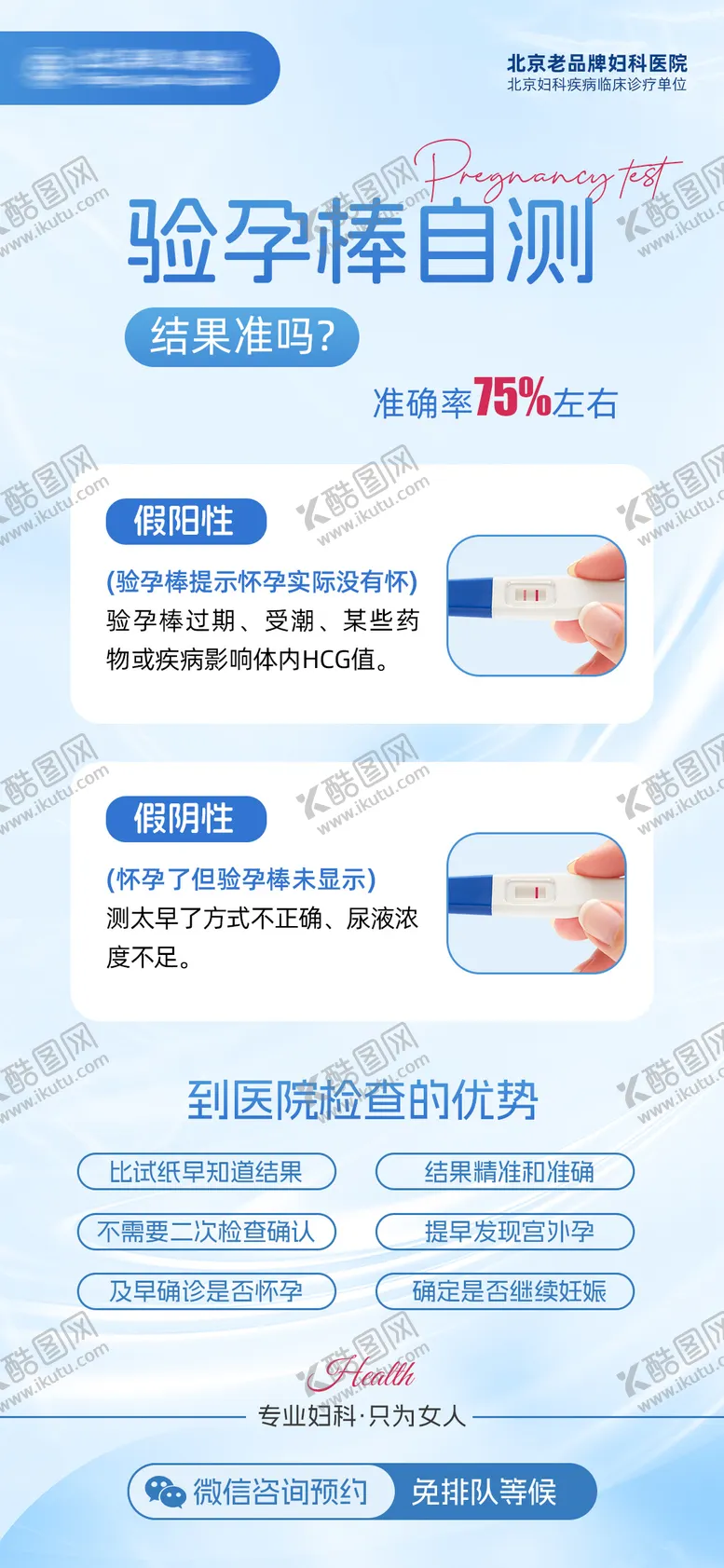 编号：42630604280554464773【酷图网】源文件下载-医疗验孕棒科普海报