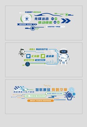 智能汽车科技文化背景墙