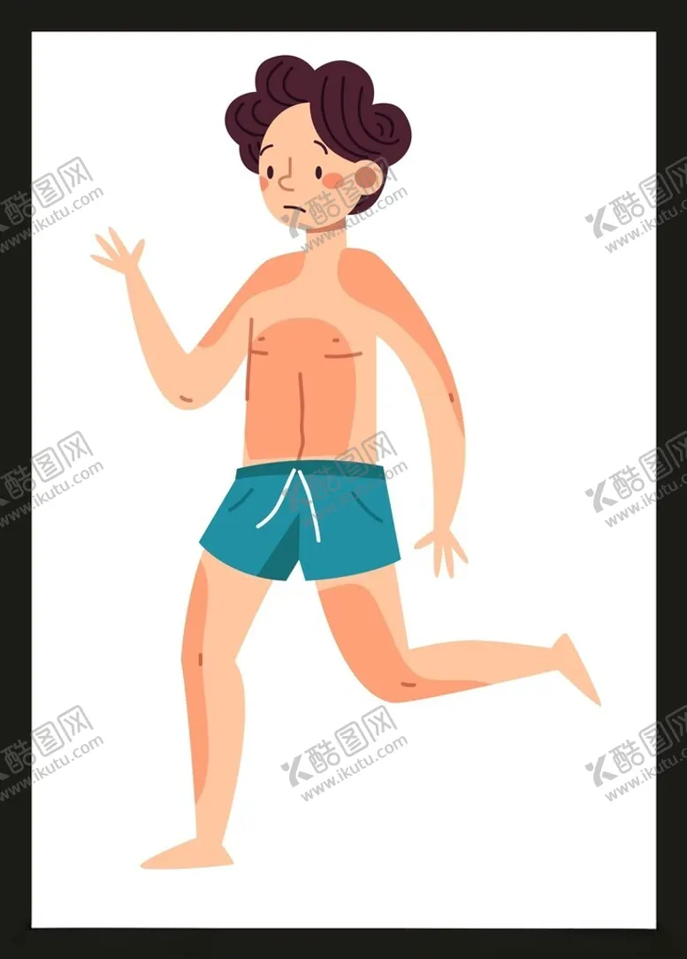编号：53804302010111028595【酷图网】源文件下载-游泳男孩