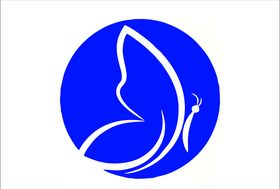 蝴蝶logo设计字母标志