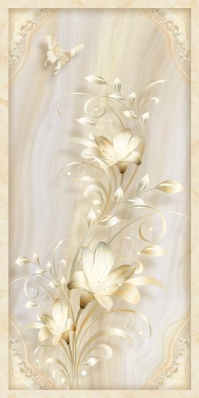 唯美花卉玄关装饰画