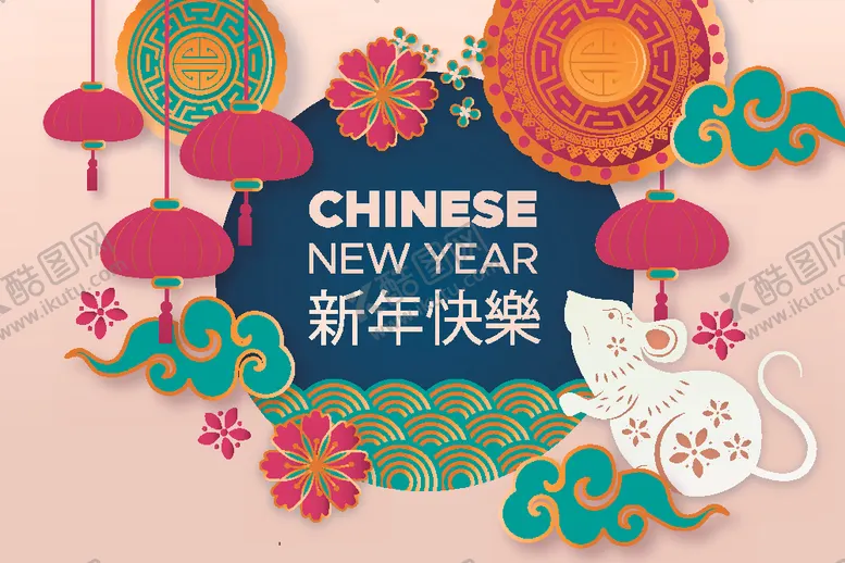 编号：55034804191248336127【酷图网】源文件下载-牛新年展板背景