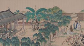 红楼梦场景精美工笔画