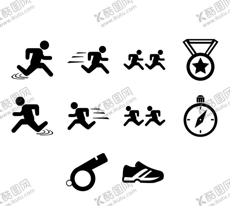 编号：15743209130801420178【酷图网】源文件下载-跑步小人