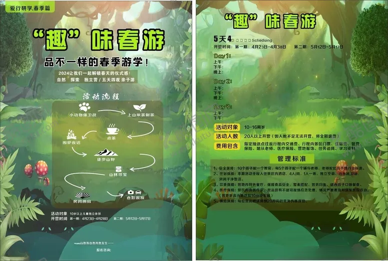编号：13347102171450034915【酷图网】源文件下载-游学营宣传单