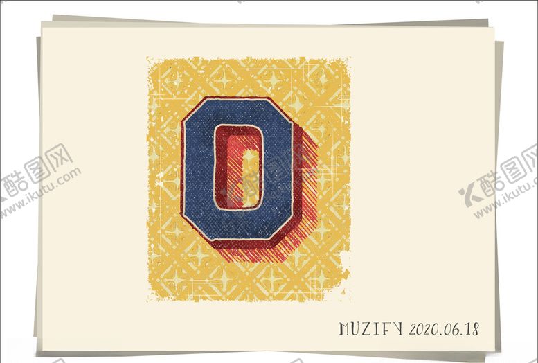 编号：59015809260339424114【酷图网】源文件下载-O复古字母设计