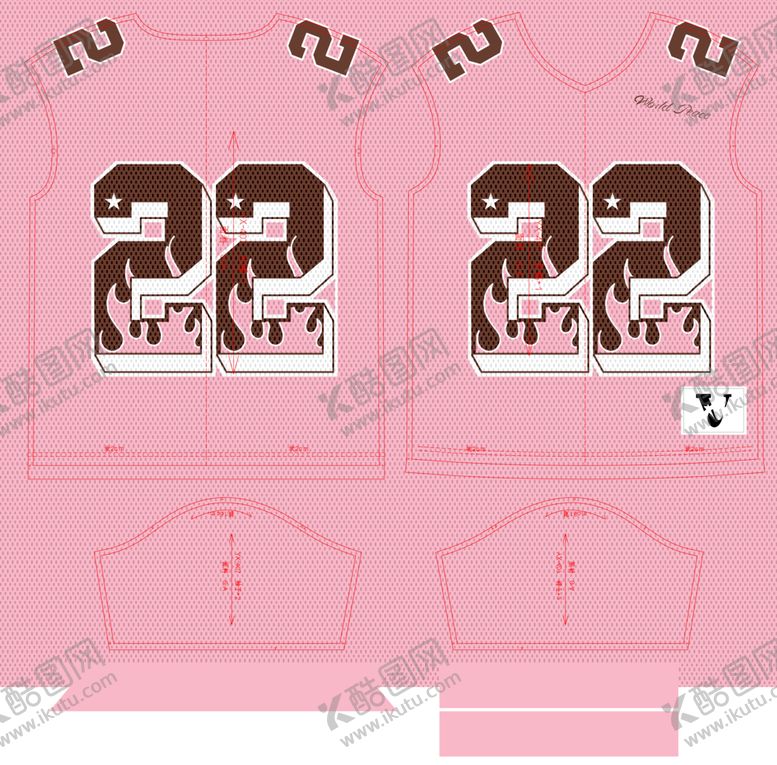 编号：29148411251559417435【酷图网】源文件下载-粉色22号运动服饰套装