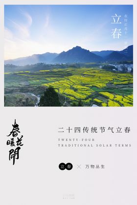 立春插画图片可爱意境文艺范元素