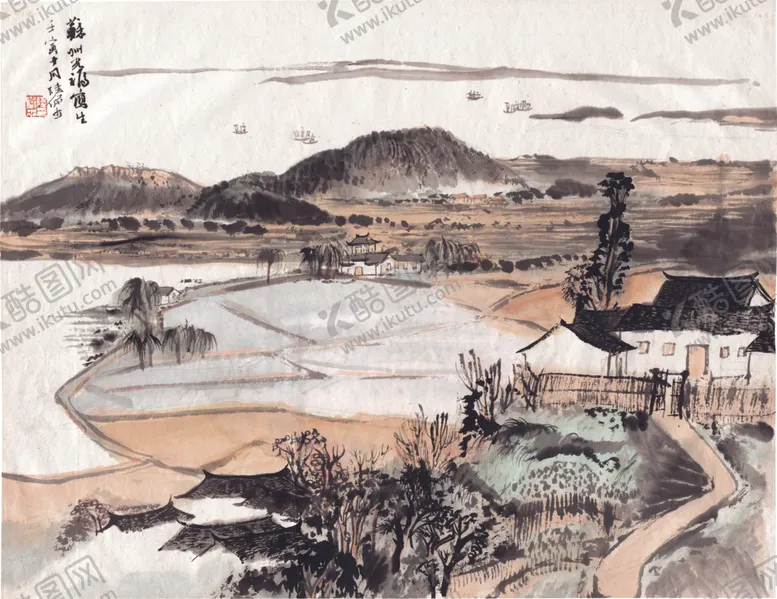 编号：20337305112320497466【酷图网】源文件下载-水墨山水国画风景