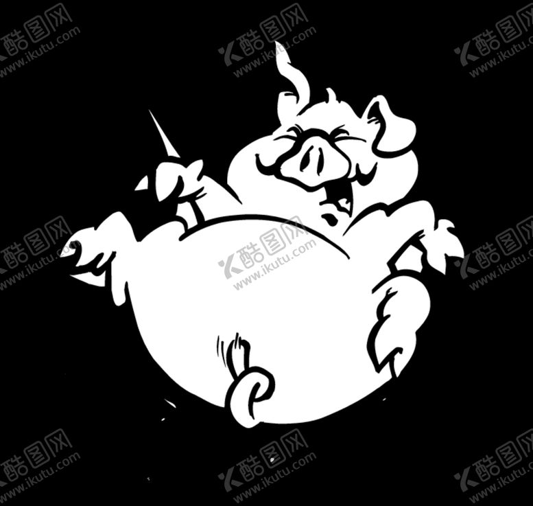 编号：16912004091533156760【酷图网】源文件下载-手绘黑白动物