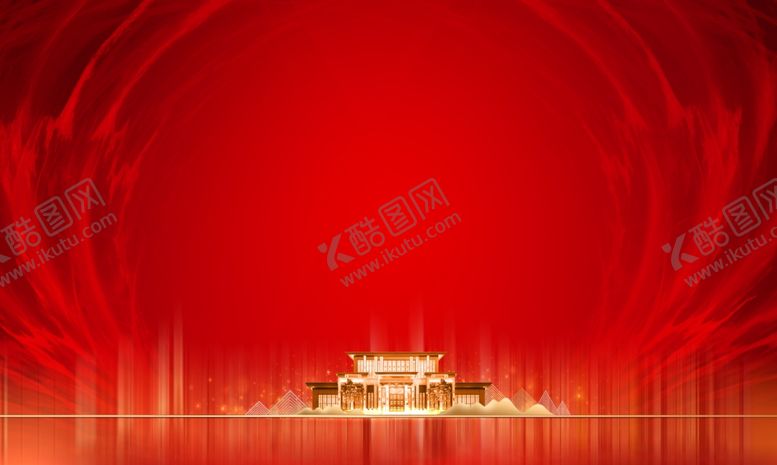 编号：27921209140448474214【酷图网】源文件下载-地产中式红开盘热销