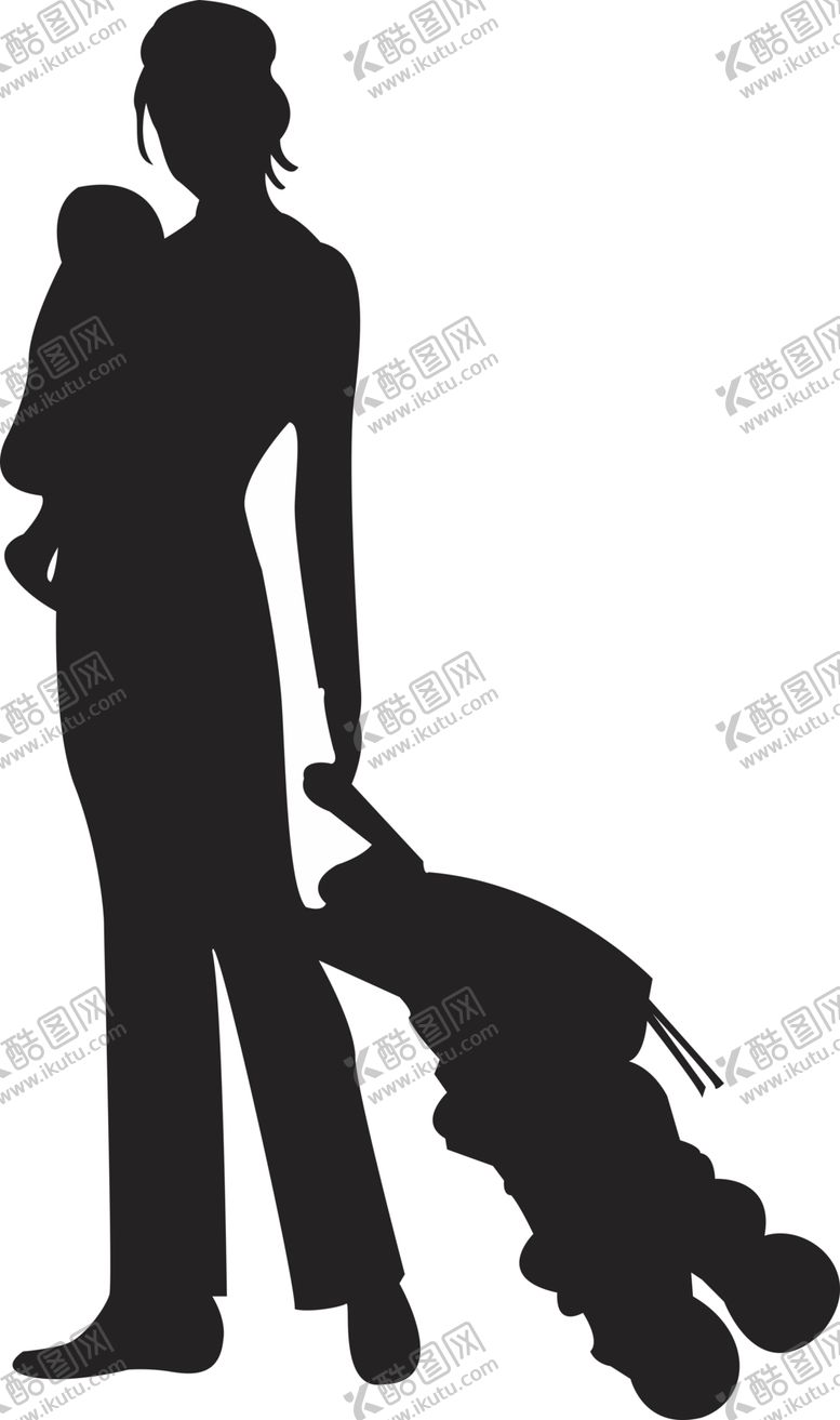 编号：13387409271635053170【酷图网】源文件下载-一家人剪影