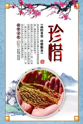食堂文化宣传广告海报