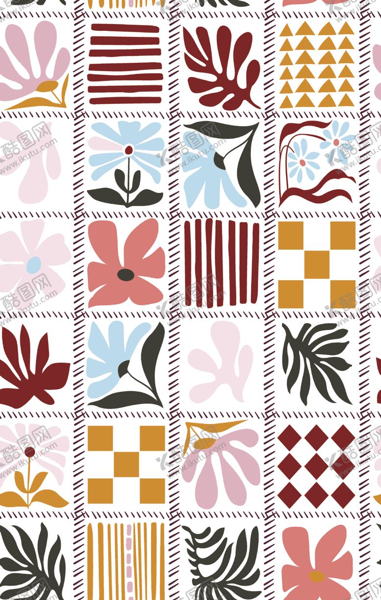 编号：39276904040614457059【酷图网】源文件下载-拼接花