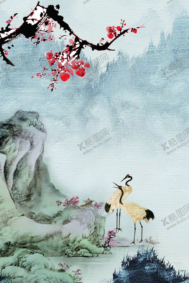 编号：91433206280024536360【酷图网】源文件下载-水墨装饰画
