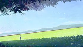 小清新简约创意海报图片浪漫可爱治愈系森系插画