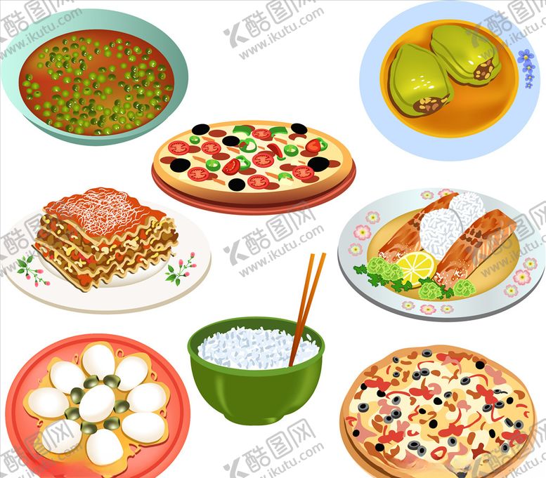 编号：98600410050323058188【酷图网】源文件下载-披萨西餐