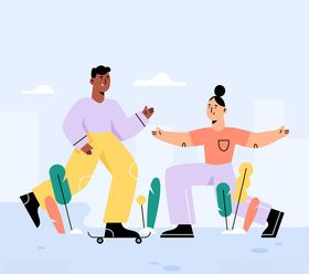 创意厨房料理男女