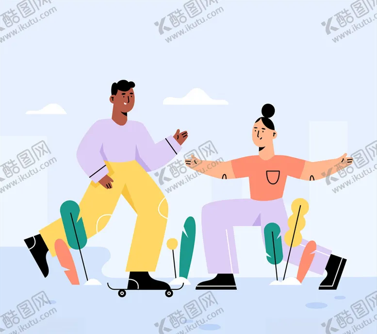 编号：35805307011251136101【酷图网】源文件下载-创意户外运动男女