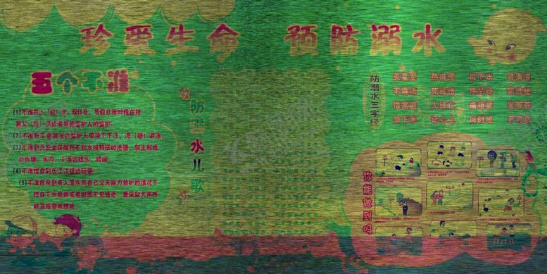编号：11363712012129338284【酷图网】源文件下载-防溺水展板