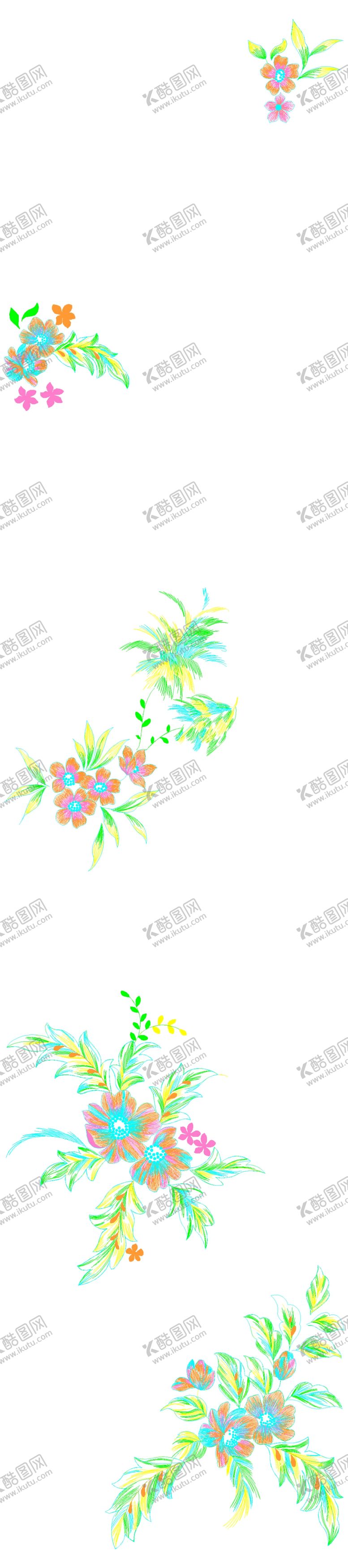 编号：50824909300659515139【酷图网】源文件下载-婚纱礼服布料花型图片