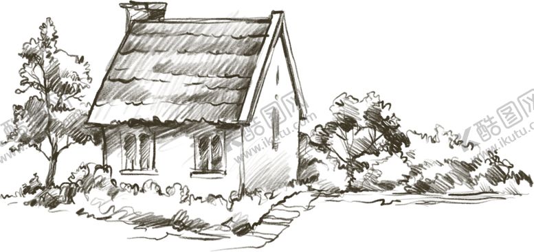 编号：50094010131131432991【酷图网】源文件下载-田园风小屋