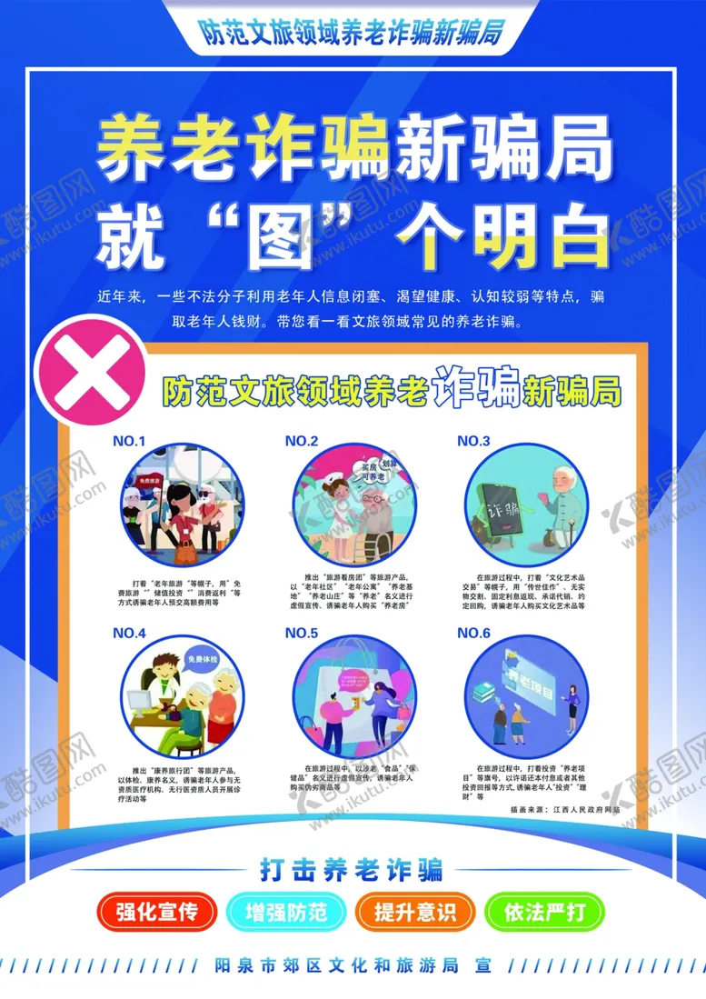 编号：11605002151655083077【酷图网】源文件下载-养老诈骗海报