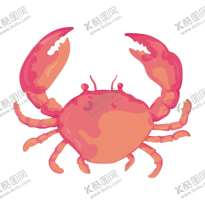 编号：69503910260059234030【酷图网】源文件下载-卡通螃蟹