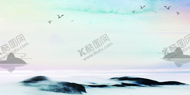 编号：45806009151420492982【酷图网】源文件下载-写意山水背景