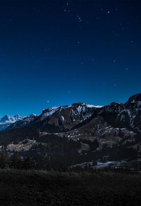 夜晚银河星空