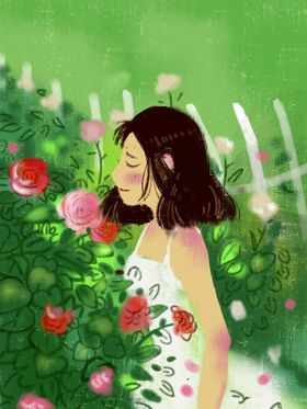 小清新简约创意海报图片花香郊游高花开