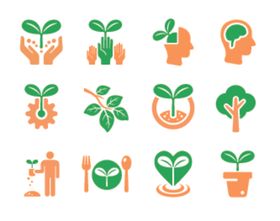 环保与绿化图标