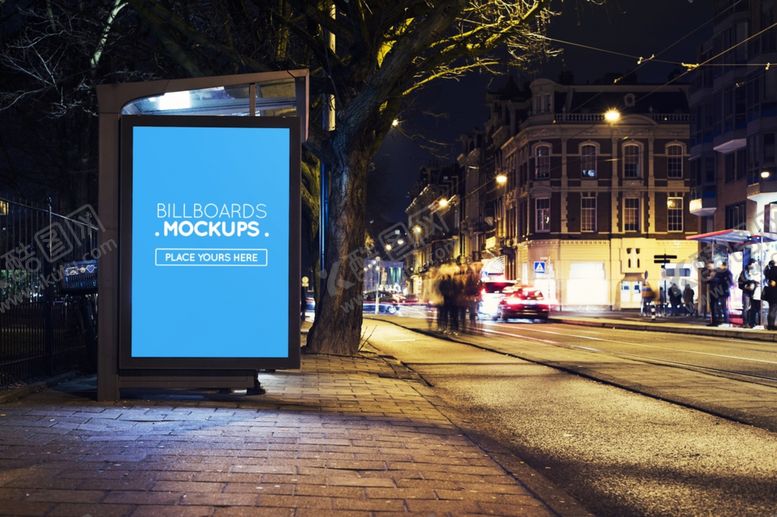 编号：64375110291039392963【酷图网】源文件下载-路边灯箱