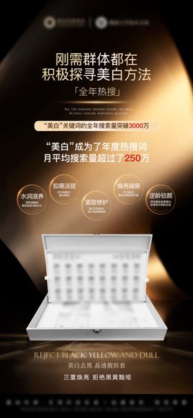 医美护肤品美白套盒海报