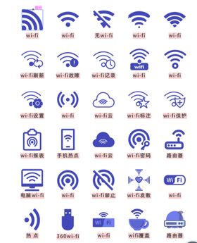 编号：94618009241520589307【酷图网】源文件下载-wifi图标 信号标志图片