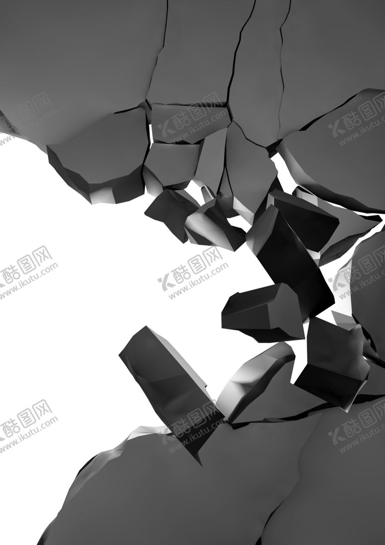 编号：37352801250719137565【酷图网】源文件下载-免扣破裂墙壁素材