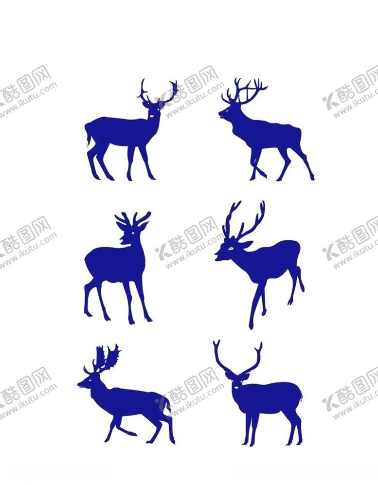 编号：76019909211705457475【酷图网】源文件下载-鹿剪影