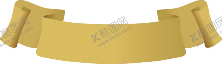 编号：18458905091843299756【酷图网】源文件下载-金黄色丝带