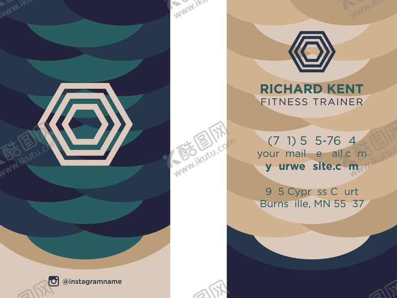 编号：84112609271022001925【酷图网】源文件下载-矢量名片模板