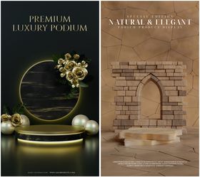 唯美典雅电商展台