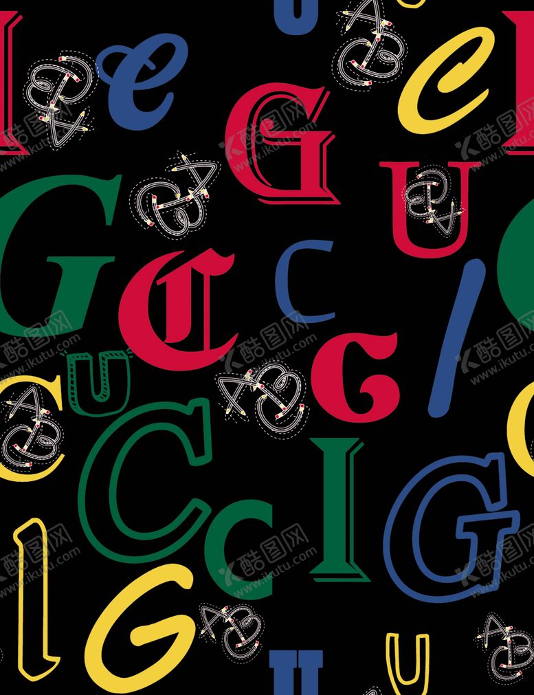 编号：58143509290622235936【酷图网】源文件下载-链条豹纹设计大牌图案